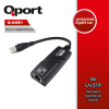QPORT USB TO GIGABIT ETHERNET 10/100/1000 ÇEVİRİCİ (Q-UGB1)