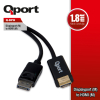 QPORT 1.8M DISPLAY PORT(M) TO HDMI(M) ÇEVİRİCİ KABLO (Q-DPH)
