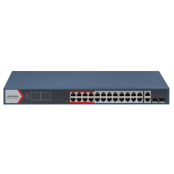 Hikvision Ds-3E1326P-Ei(B) 24Fe Poe (370W) 2Ge/Sfp Combo Switch