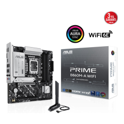 Asus Prime B860M-A Wifi Lga1851 Ddr5 8666 Wifi 6E + Bt Aura Rgb 2.5Gbit Lan Matx