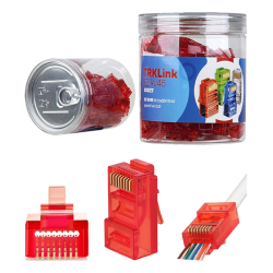 Trklink Ez Rj45 Konnekt&Ouml;R (Kirmizi) 100 'L&Uuml; Paket Yeni̇ Nesi̇l