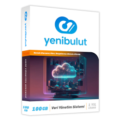 Yenibulut Veri Y&Ouml;Netim Yazılımı 100 Gb 1 Yıl Lisans 1 Kullanıcı