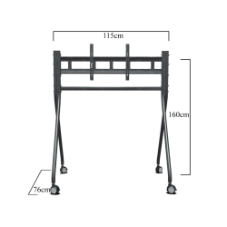 Trk-501-A End&Uuml;Striyel, Universal 42&Quot;, 55&Quot;,65&Quot;, 75&Quot;Tekerlekli Tv, Ekran Standı