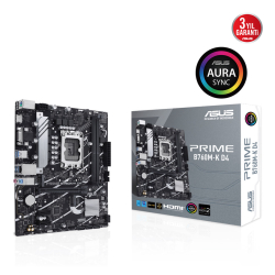 Asus Prime B760M-K D4 Intel B760 Lga1700 Ddr4 5333 Hdmi Vga 2X M2 Usb3.2 Aura Rg