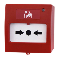 Tekni̇m Tfb-3168 Konvansi̇yonel Tekrar Kurulabi̇li̇r Yangin Alarm Butonu, Led G&Ouml;Ster