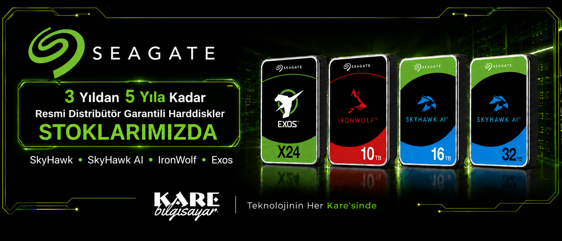SEAGATE Harddiskler  STOKLARIMIZDA