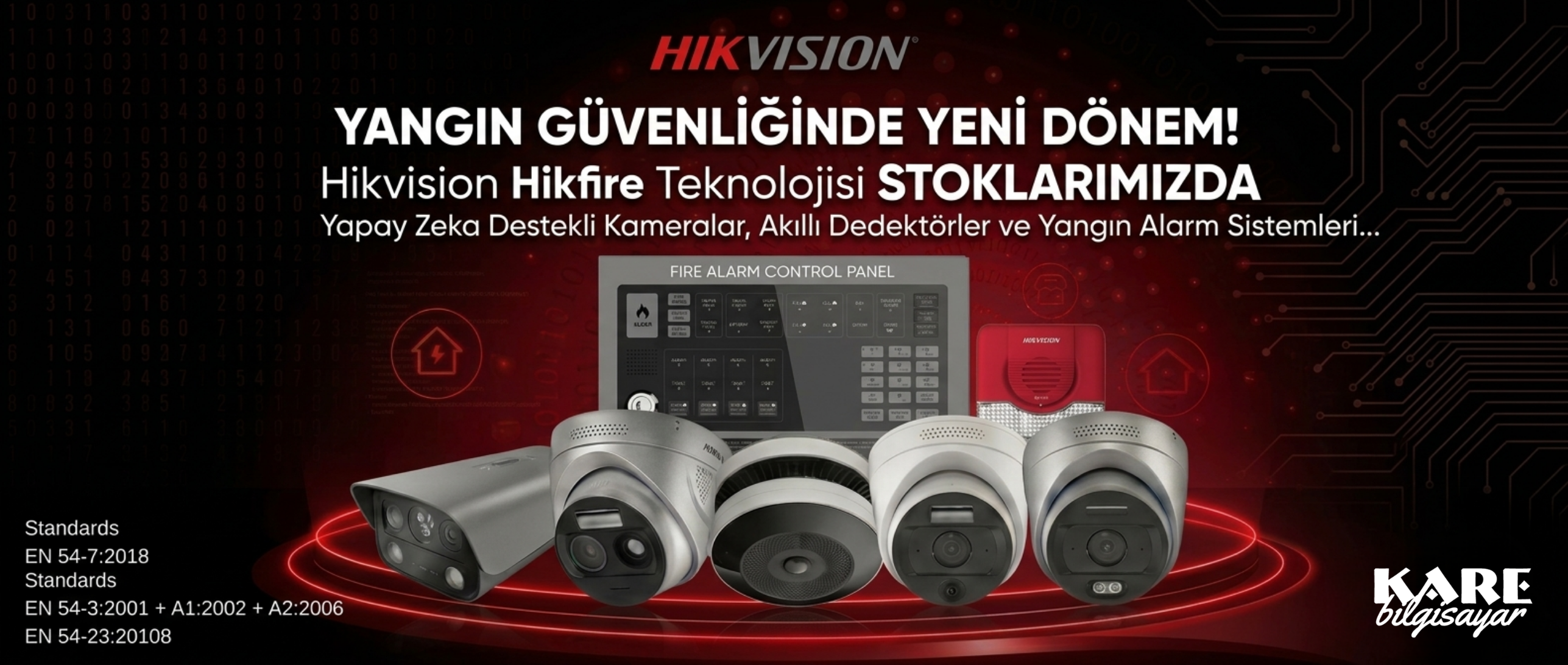 HIKVISION  YANGIN GÜVENLİĞİNDE YENİ DÖNEM! STOKLARDA